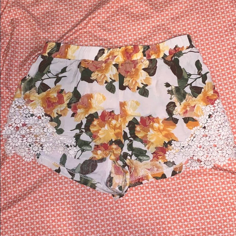 floral flow shorts